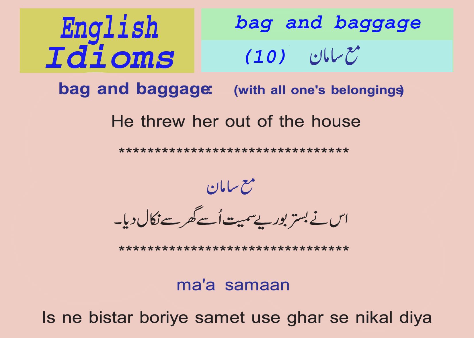 Top 121+ bag and baggage idiom example super hot xkldase.edu.vn